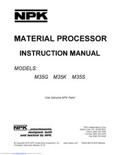 NPK M35K Instruction Manual