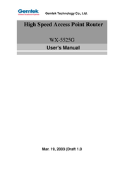 Gemtek WX-5525G User Manual