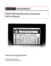 Keithley 3940 Service Manual