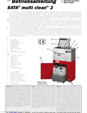 SATA multi clean 2 Operating Instructions Manual