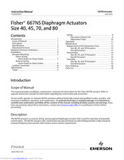 Emerson Fisher 667NS Instruction Manual