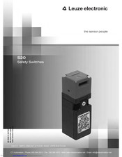 Leuze electronic S20 Series Operation Instructions Manual