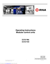 RNA ESM 910 Operating Instructions Manual