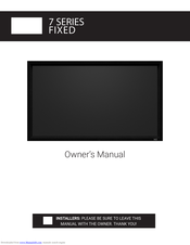 Screen Innovations 7 Series Fixed Owner's Manual