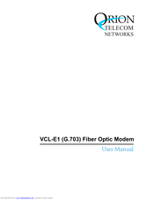 Orion Telecom Networks VCL-E1 User Manual