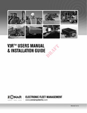Zonar V3R User Manual & Installation Manual