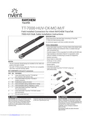Nvent Raychem TraceTek TT-7000-HUV-CK-MC-M Installation Instructions Manual