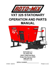 Roto-Mix VXT 325 Operation And Parts Manual