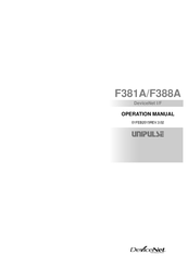 Unipulse DeviceNet F381A Operation Manual