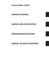 Honda EX5D Owner's Manual