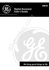 GE 29878 User Manual