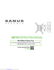 sanus accents ASF110 Instruction Manual