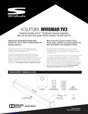 Sinclair Audio Sculptura INVISIBAR TV3 User Manual