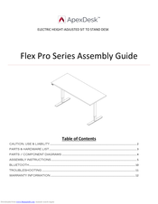 ApexDesk Flex Pro Series Assembly Manual