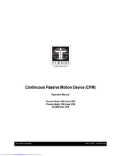 Furniss Corporation DC2480 Knee CPM Operator's Manual