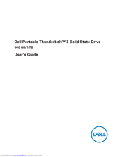 Dell Portable Thunderbolt 3 SSD User Manual