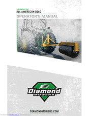 diamond mowers ALL AMERICAN DISC Operator's Manual