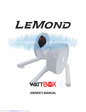 LeMond WattBox Owner's Manual