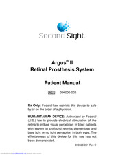 Second Sight Argus II Patient Manual