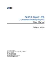 Zte ZXSDR R8882 L268 User Manual