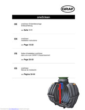 Graf one2clean Instruction For Use & Installation Instructions