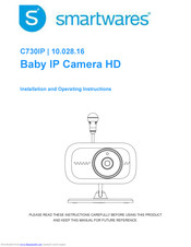 Smartwares C730IP 10.028.16 Installation And Operating Instructions Manual