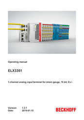 Beckhoff ELX3351 Operating Manual