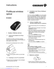 Cherry ProMouse M-8800 Instructions Manual