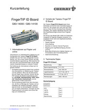 Cherry FingerTIP ID Board G83-14100 Brief User's Manual