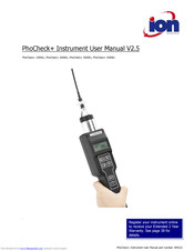 ion science PhoCheck Plus 5000Ex User Manual