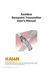 Kahn Easidew User Manual