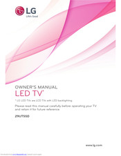 LG 29UT55D Owner's Manual