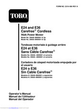 Toro E24 Carefree Operator's Manual
