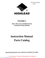 HIGHLEAD GC0360-1 Instruction Manual