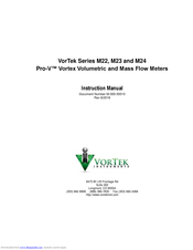 VorTek Pro-V M23 Instruction Manual