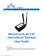 Monnit 4G LTE International Gateway User Manual