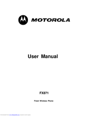 Motorola FX871 User Manual