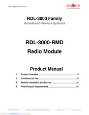 Redline Communications RDL-3000 Series Product Manual