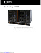 Dell EMC PowerEdge MX7000 Manual