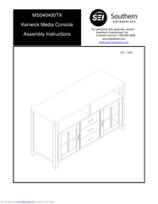 Southern MS040400TX Assembly Instructions Manual