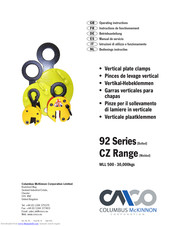 Camlok 92-1500 Operating Instructions Manual