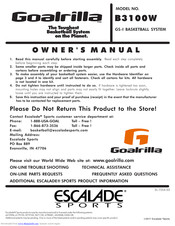 GOALRILLA GS-I Owner's Manual