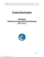 Shenzhen Sailwider Electronics Co., Ltd. RCS-Z31C Product Specification