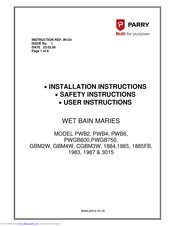 PARRY 1885FB User And Installation Instructions Manual