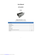 Sanjing Electronics Co., Ltd. S499 User Manual