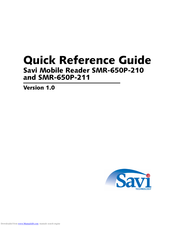 Savi Technology SMR-650P-210 Quick Reference Manual