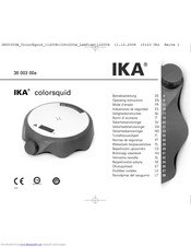 IKA colorsquid Operating Instructions Manual