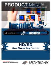 Leightronix IncodeX Stream Installation, Configuration, And Operation Manual