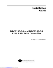 Data Technology DTC6190-24 Installation Manual