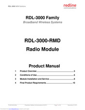 Redline RDL-3000-RMD Product Manual